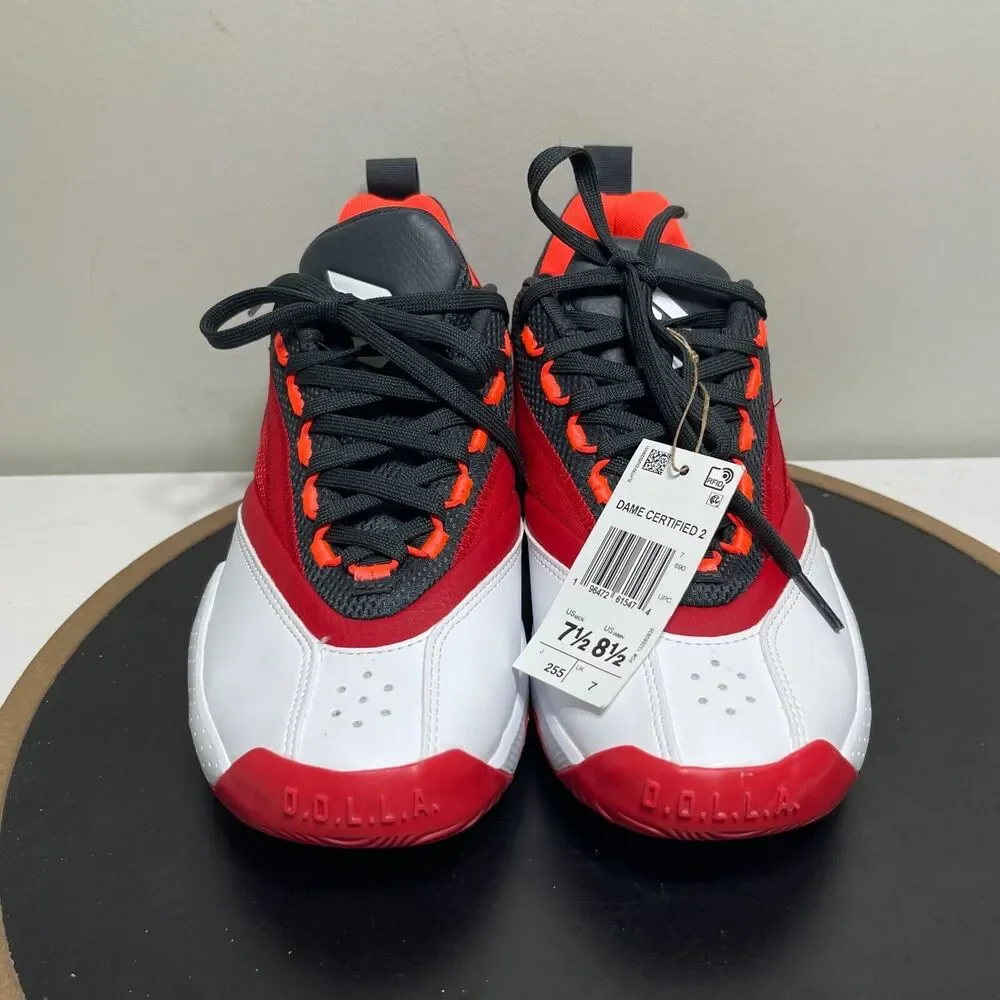 Adidas Dame Certified 2.0 Men's Size 7.5 US Basketball Sneakers Red White NWOB‎